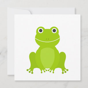 Niedlicher Grünfrosch Einladung