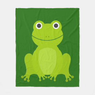 Niedlicher Grünfrosch Fleece Blanket