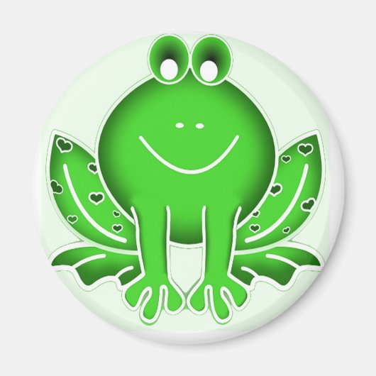 Niedlicher Grünfrosch Magnet (Vorne)