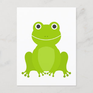 Niedlicher Grünfrosch Postkarte