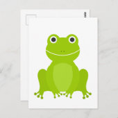 Niedlicher Grünfrosch Postkarte (Vorne/Hinten)