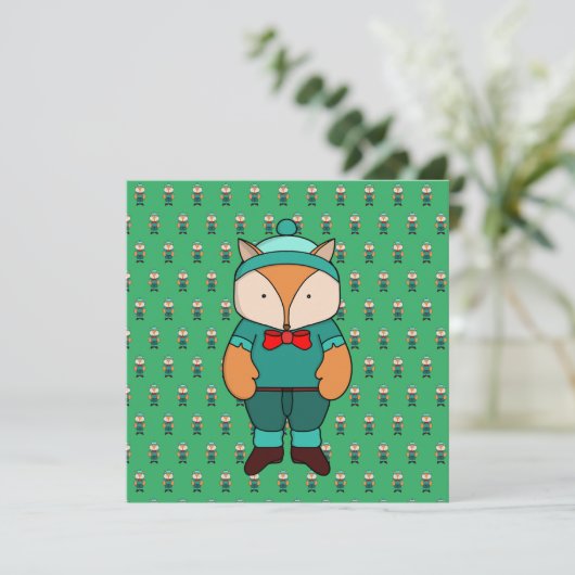 Niedlicher Grünfuchs (Stehend Vorderseite)