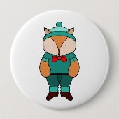 Niedlicher Grünfuchs Button (Vorderseite)