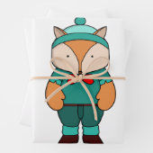 Niedlicher Grünfuchs Geschenkpapier Set (Beispiel)