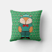 Niedlicher Grünfuchs Kissen (Rückseite)