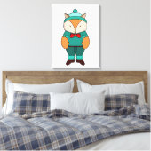 Niedlicher Grünfuchs Leinwanddruck (Insitu (Schlafzimmer))