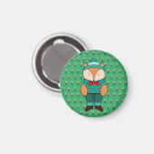 Niedlicher Grünfuchs Magnet (Vorderseite/Rückseite)