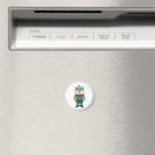 Niedlicher Grünfuchs Magnet (In Situ (Geschirrspüler))