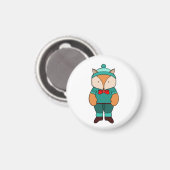Niedlicher Grünfuchs Magnet (Vorderseite/Rückseite)