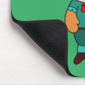 Niedlicher Grünfuchs Mousepad (Ecke)
