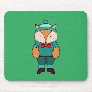 Niedlicher Grünfuchs Mousepad