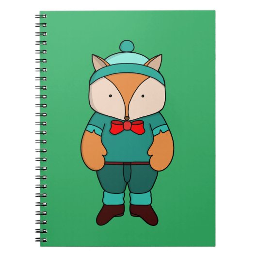 Niedlicher Grünfuchs Notizblock (Vorderseite)