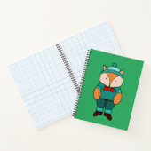 Niedlicher Grünfuchs Notizblock (Innenseite)