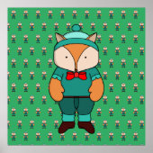 Niedlicher Grünfuchs Poster (Vorne)