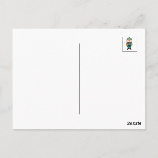 Niedlicher Grünfuchs Postkarte (Rückseite)