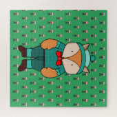 Niedlicher Grünfuchs Puzzle (Horizontal)