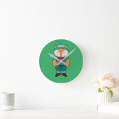 Niedlicher Grünfuchs Runde Wanduhr (Zuhause)