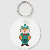 Niedlicher Grünfuchs Schlüsselanhänger (Rückseite)