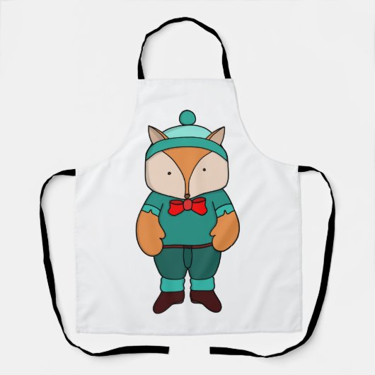 Niedlicher Grünfuchs Schürze (Vorderseite)