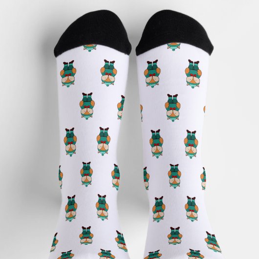 Niedlicher Grünfuchs Socken (Oben)