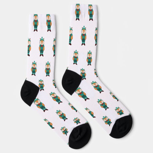 Niedlicher Grünfuchs Socken (Rechts)