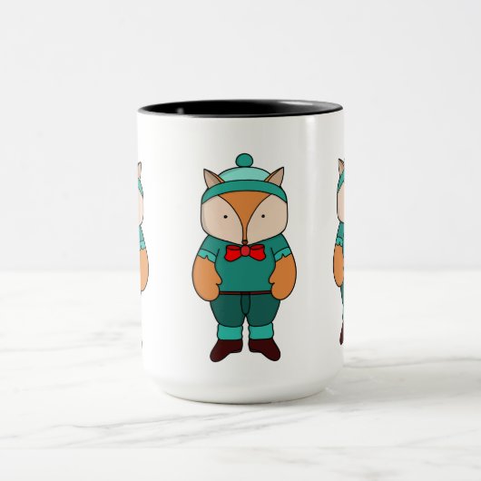 Niedlicher Grünfuchs Tasse (Zentrum)