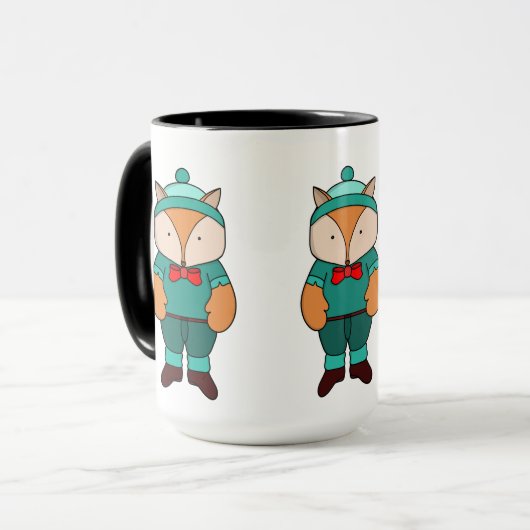 Niedlicher Grünfuchs Tasse (Vorderseite Links)