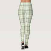Niedlicher Grünteller Kariert Leggings (Rückseite)