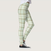 Niedlicher Grünteller Kariert Leggings (Rechts)