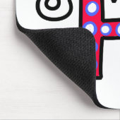Niedlicher Gruß-Text-Ausdruck des Mousepad (Ecke)