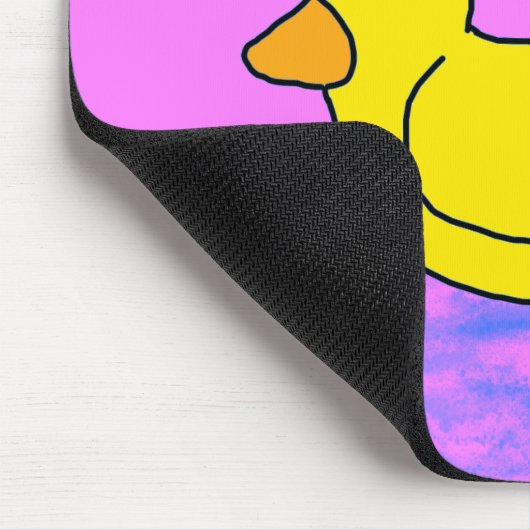 Niedlicher Gummi Ducky Mousepad (Ecke)