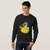 Niedlicher Gummi Ducky Sonnenbrille - Sommer Party Sweatshirt (Vorne ganz)