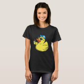 Niedlicher Gummi Ducky Sonnenbrille - Sommer Party T-Shirt (Vorne ganz)