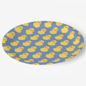 niedlicher Gummidicky BABY SHOWER Party Pappteller (Schrägansicht)