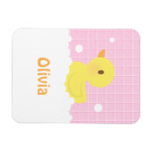 Niedlicher Gummihandschuh für Mädchen Magnet (Horizontal)