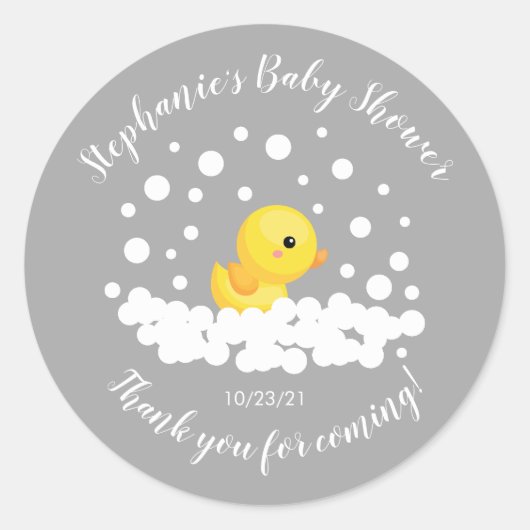 Niedlicher Gummikrug Duck Baby Duck Gevor Sticker (Vorderseite)