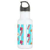 Niedlicher guter Morgen köstliches Frühstück Edelstahlflasche (Rückseite)