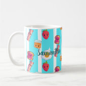 Niedlicher guter Morgen köstliches Frühstück Kaffeetasse (Links)