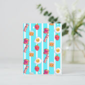 Niedlicher guter Morgen köstliches Frühstück Postkarte (Stehend Vorderseite)