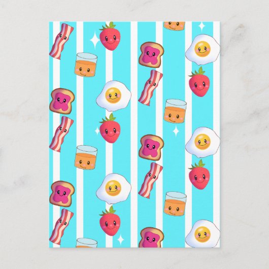 Niedlicher guter Morgen köstliches Frühstück Postkarte (Vorderseite)