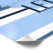 Niedlicher guter Morgen Lasse glücklich blauer Str Poster (Ecke)