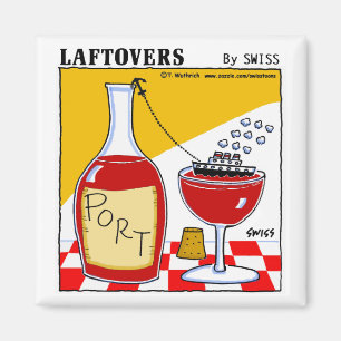 Niedlicher Hafen Cartoon Weinprobe Gastgeschenk Magnet