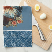 Niedlicher Hahn Liebhaber der Landküche Geschirrtuch (Viertel Falte)