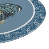 Niedlicher Hahn Liebhaber der Landküche Schneidebrett (Ecke)