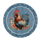 Niedlicher Hahn Liebhaber der Landküche Schneidebrett (Vorderseite)