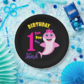 Niedlicher Hai 1. Geburtstag Pappteller (Party)