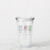 Niedlicher Hai Acryltrinkbecher (Rückseite)