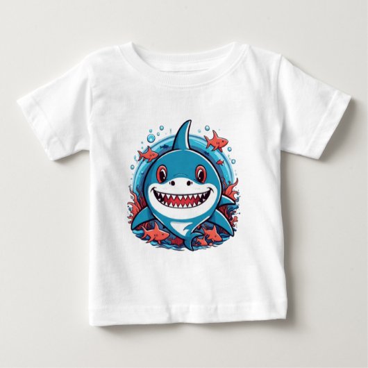 Niedlicher Hai Baby T-shirt (Vorderseite)