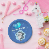 Niedlicher Hai | Blue Balloons Birthday Pappteller (Party)