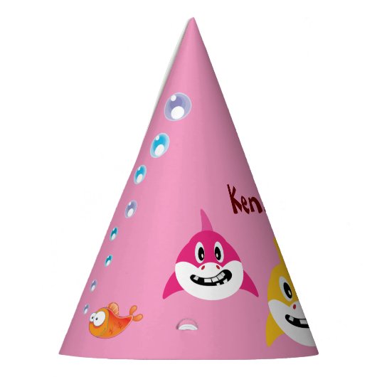 Niedlicher Hai 🦈 Fun Fab Kids Super Ocean Geburts Partyhütchen (Links)